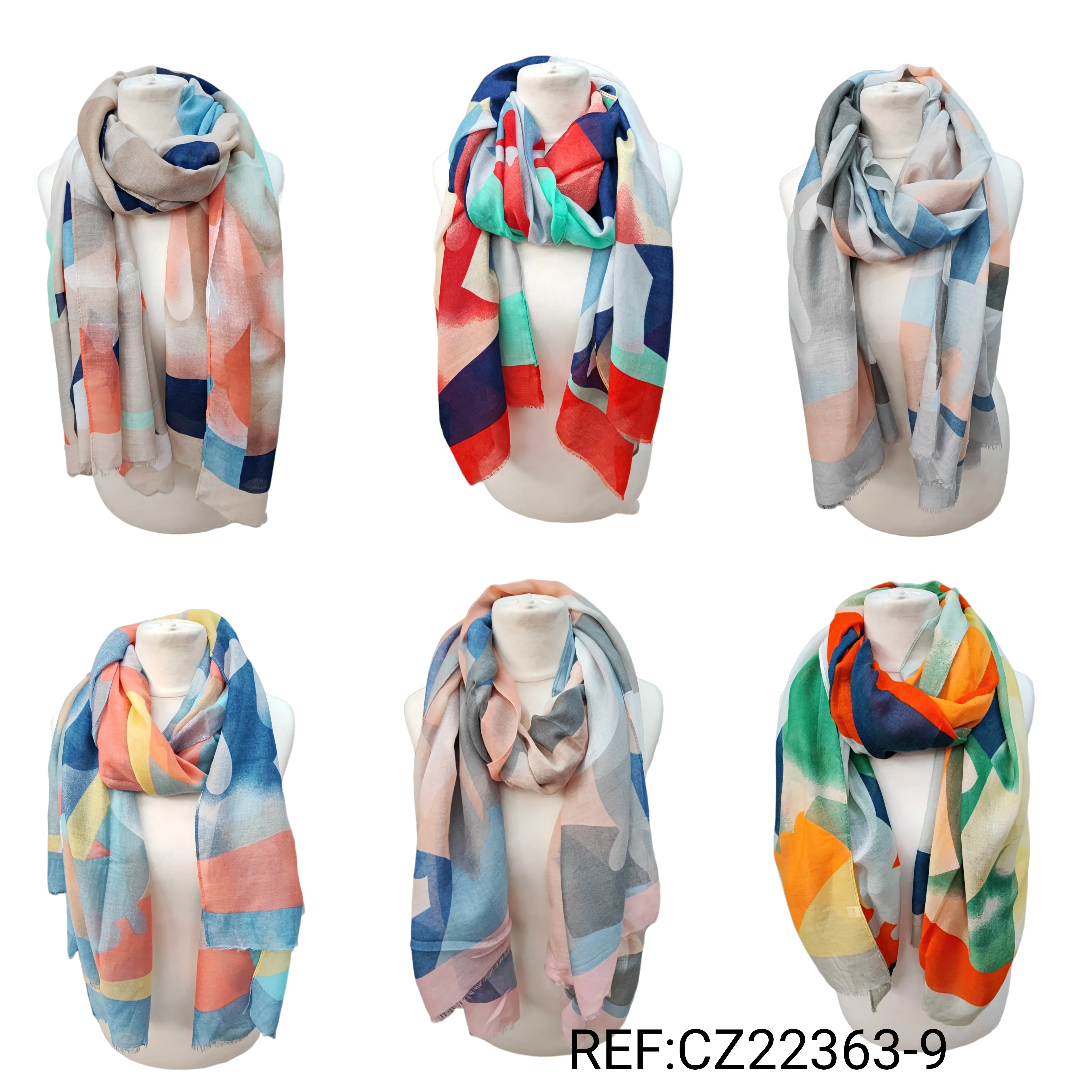 Foulard motif  La peinture    (x12)