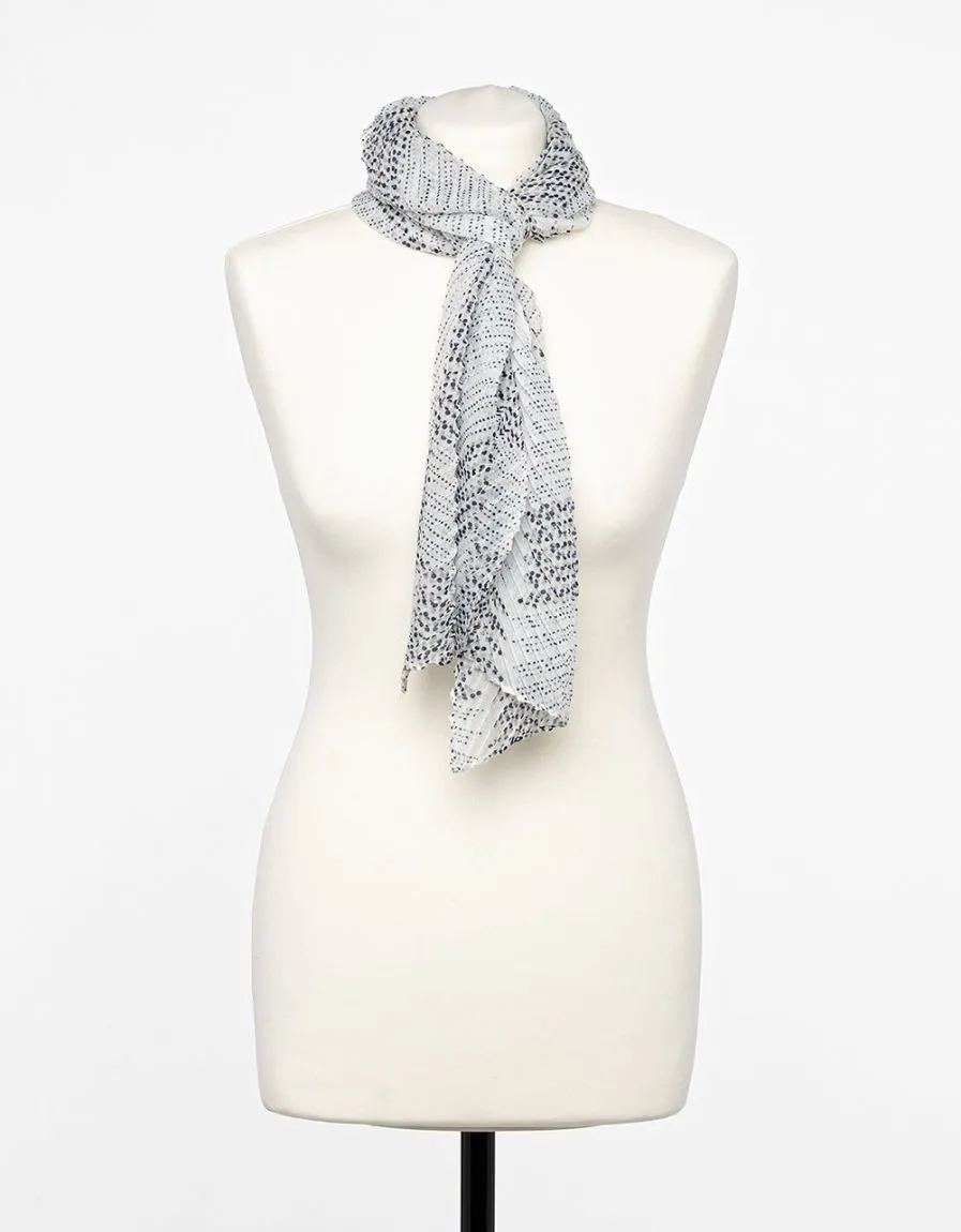 Foulard noir & blanc 