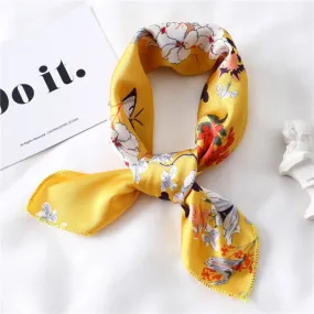 Foulard pour cheveux 50 jaune - Printanier