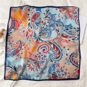 Foulard pour cheveux 70 bleu - Méduse