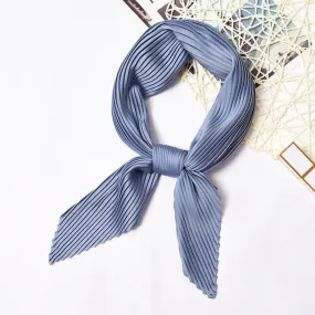 Foulard pour cheveux plissé - Bleu