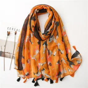 Foulard pour femme 180 orange - Pinja