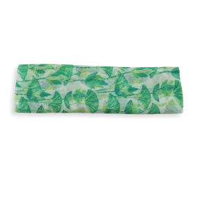 FOULARD SOIE IMPRIMEE VERT - LOTUS