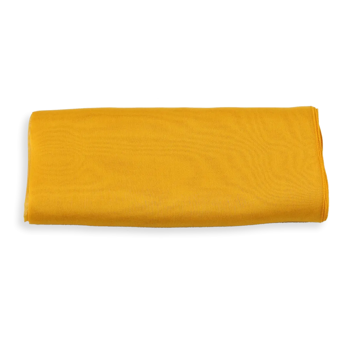 FOULARD SOIE UNIE JAUNE SAFRAN