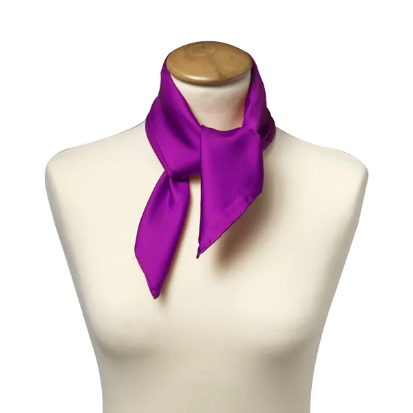 Foulards / Foulard soie violet - carré