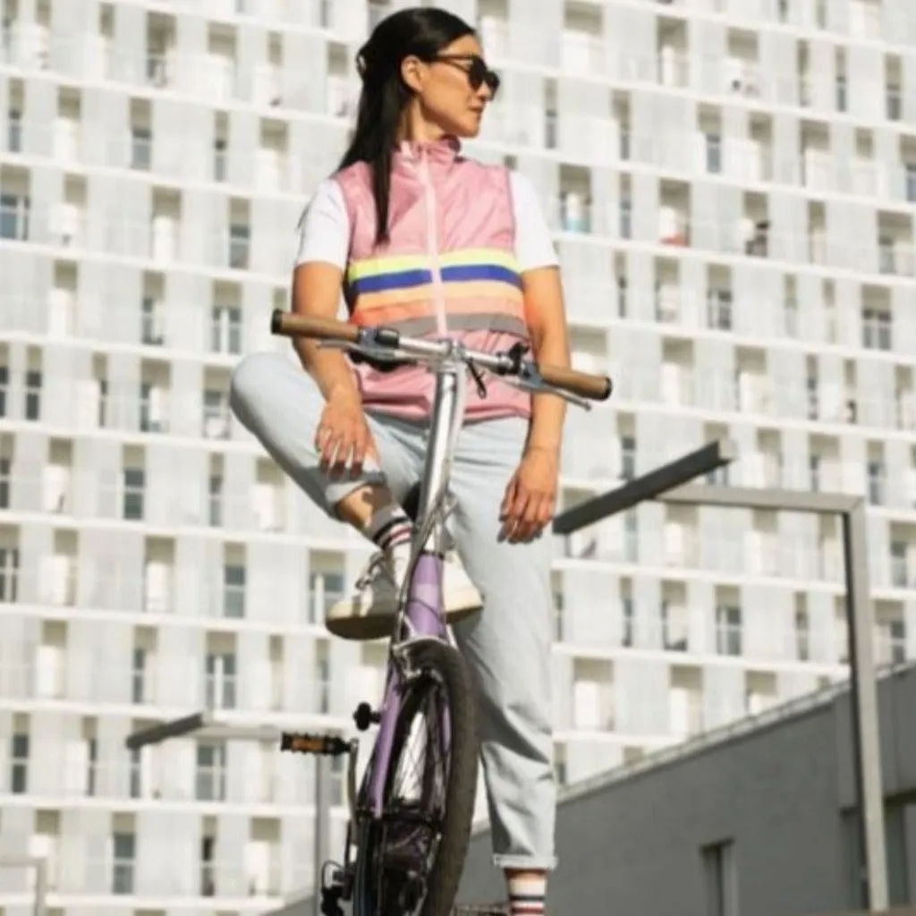 gilet de cyclisme rosé Penny Gofluo