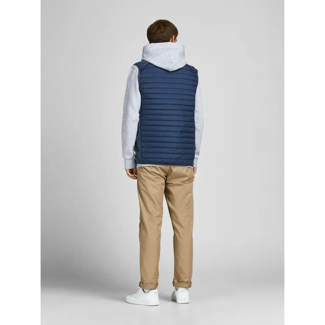 Gilet matelassé Capuche Sans manches Bleu Marine Jules Remy Jack & Jones - Manteau / Blouson Homme sur MenCorner