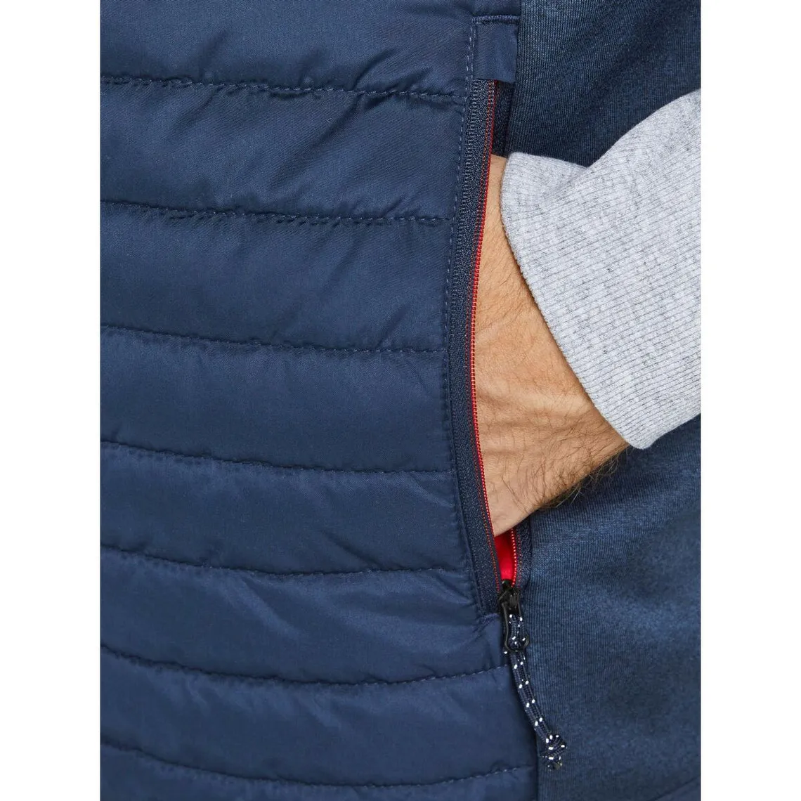 Gilet matelassé Capuche Sans manches Bleu Marine Jules Remy Jack & Jones - Manteau / Blouson Homme sur MenCorner