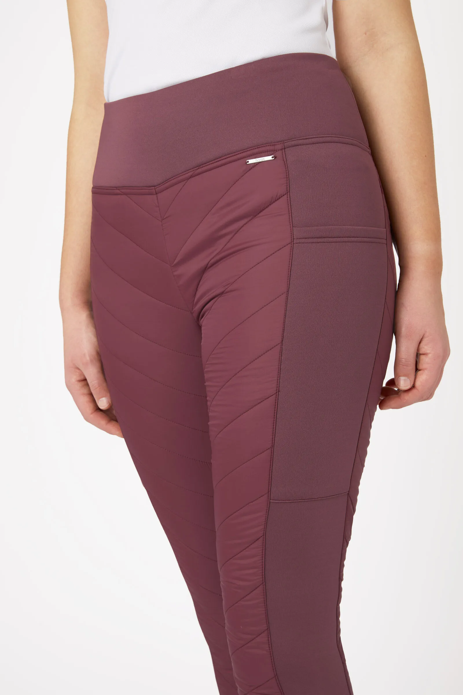 Horze Leggings d'équitation rembourrés fond intégral Isla, femme