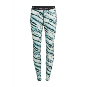 icebreaker 200 Oasis Leggings POW AOP - Collant thermique laine mérinos femme