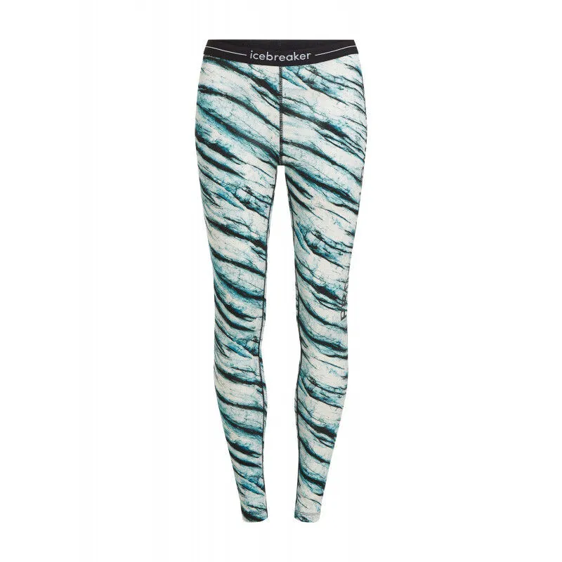 icebreaker 200 Oasis Leggings POW AOP - Collant thermique laine mérinos femme