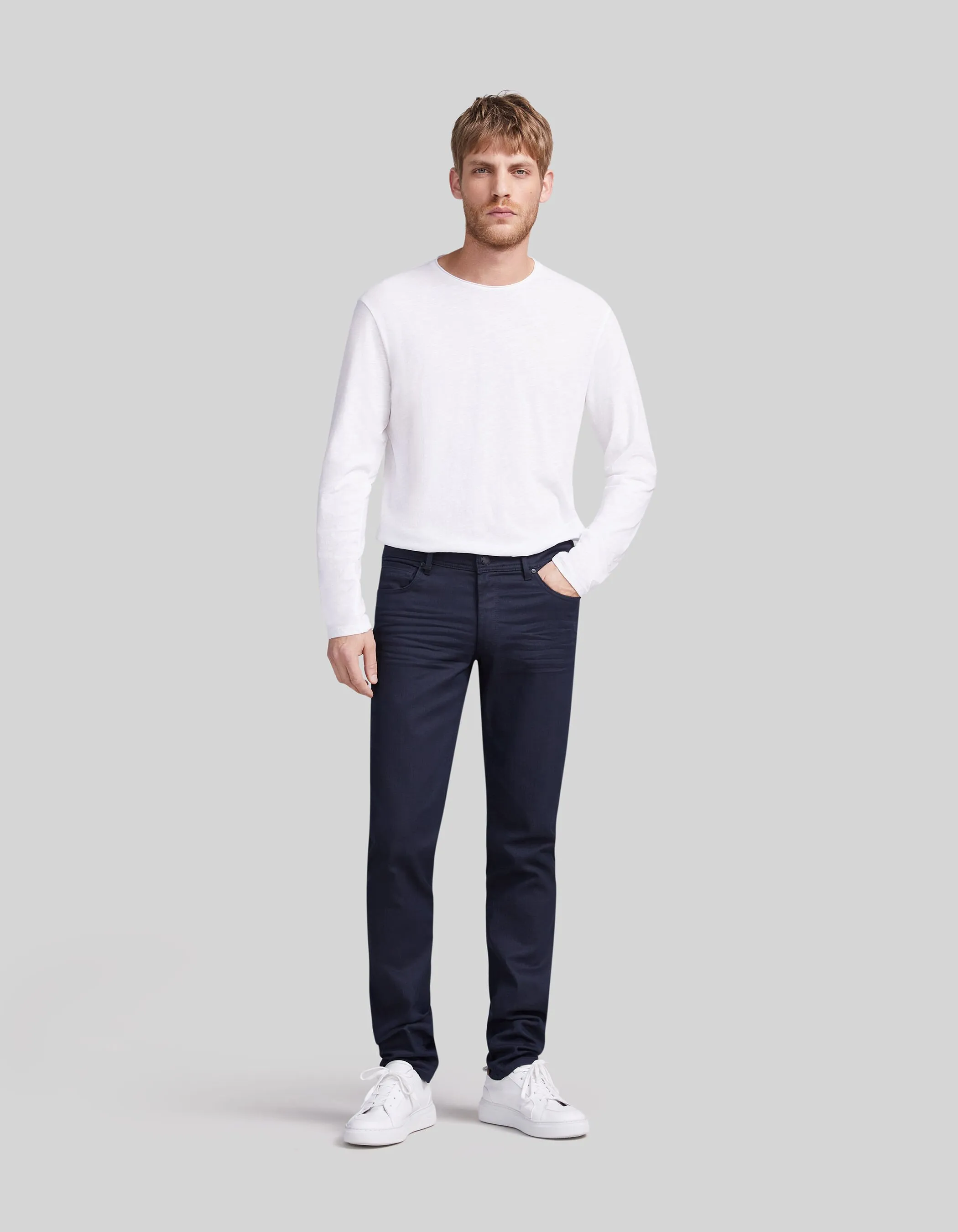 Jean SLIM marine Denim Homme