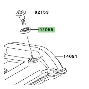 Joint de vis cache culbuteur Kawasaki 920551352 | Moto Shop 35