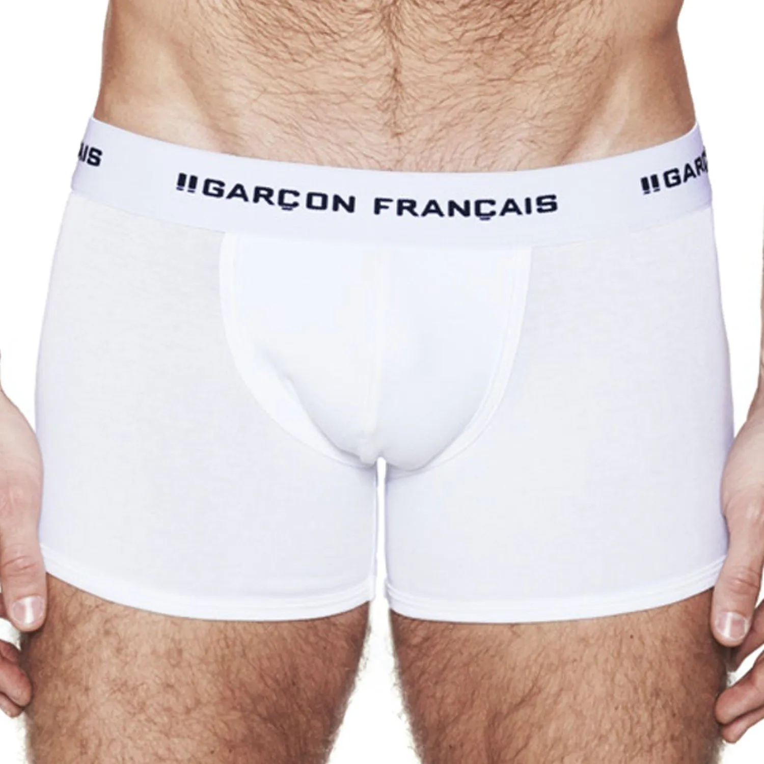 Le Boxer long blanc Indispensable - Garçon Français : vente shorty ...