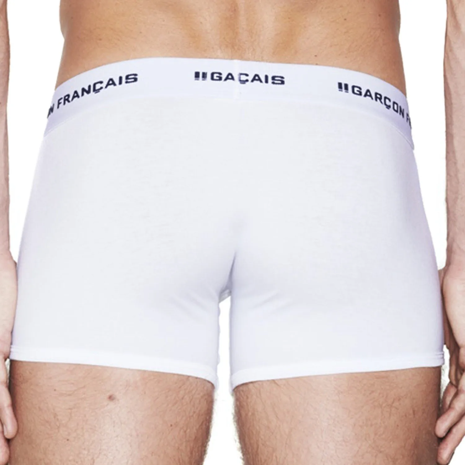 Le Boxer long blanc Indispensable - Garçon Français : vente shorty ...