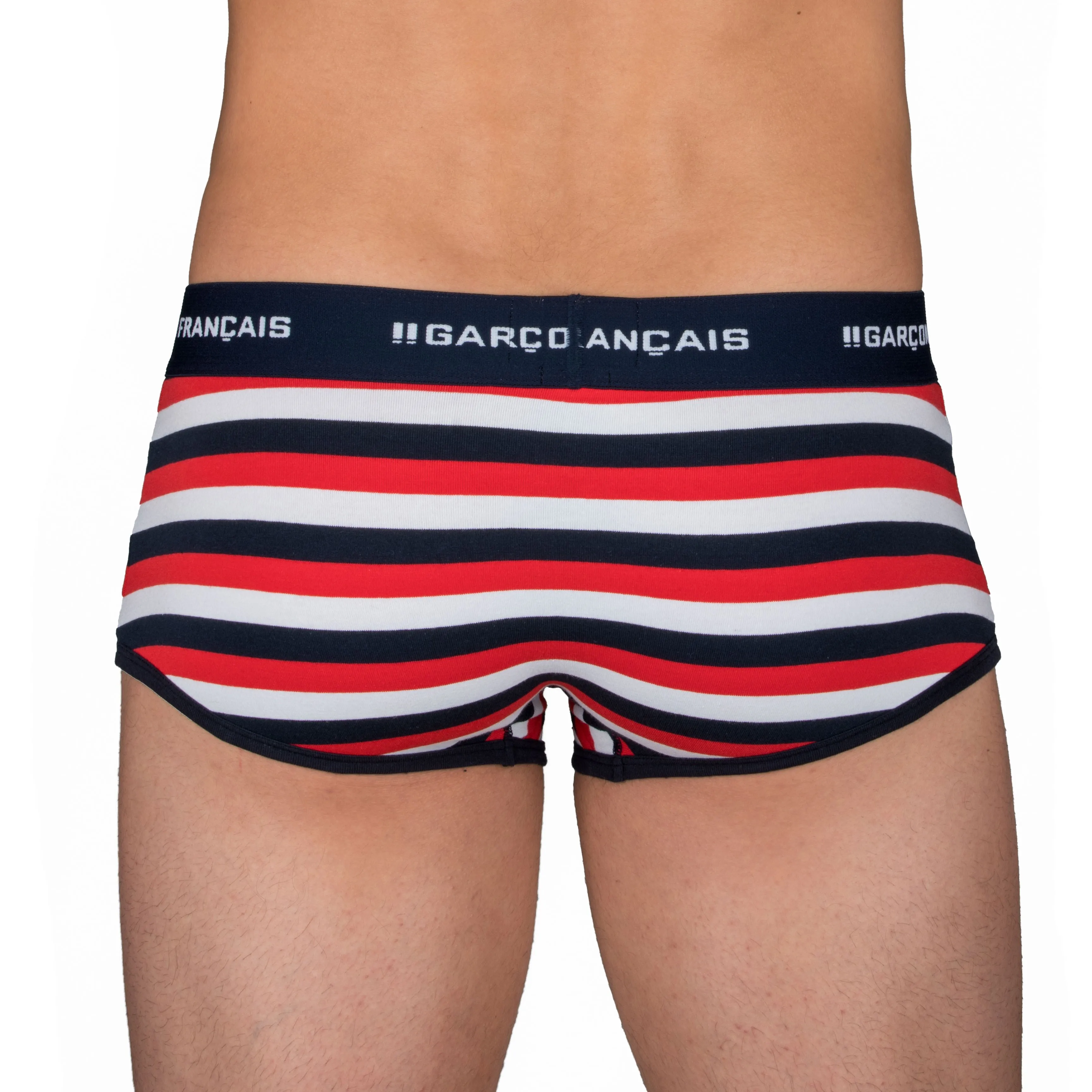 Le boxer rayures tricolores - Garçon Français : vente de sous vêtem...