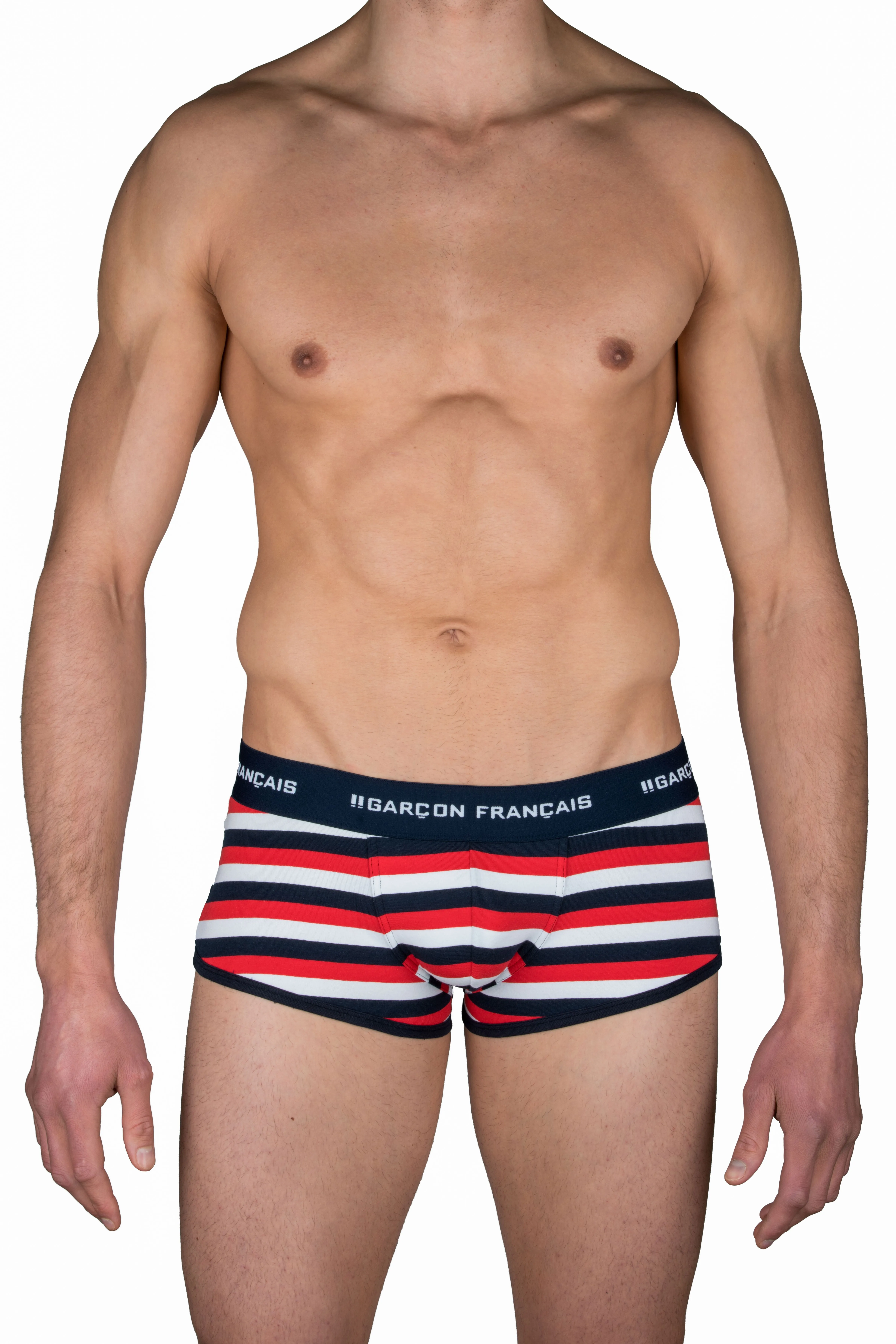 Le boxer rayures tricolores - Garçon Français : vente de sous vêtem...