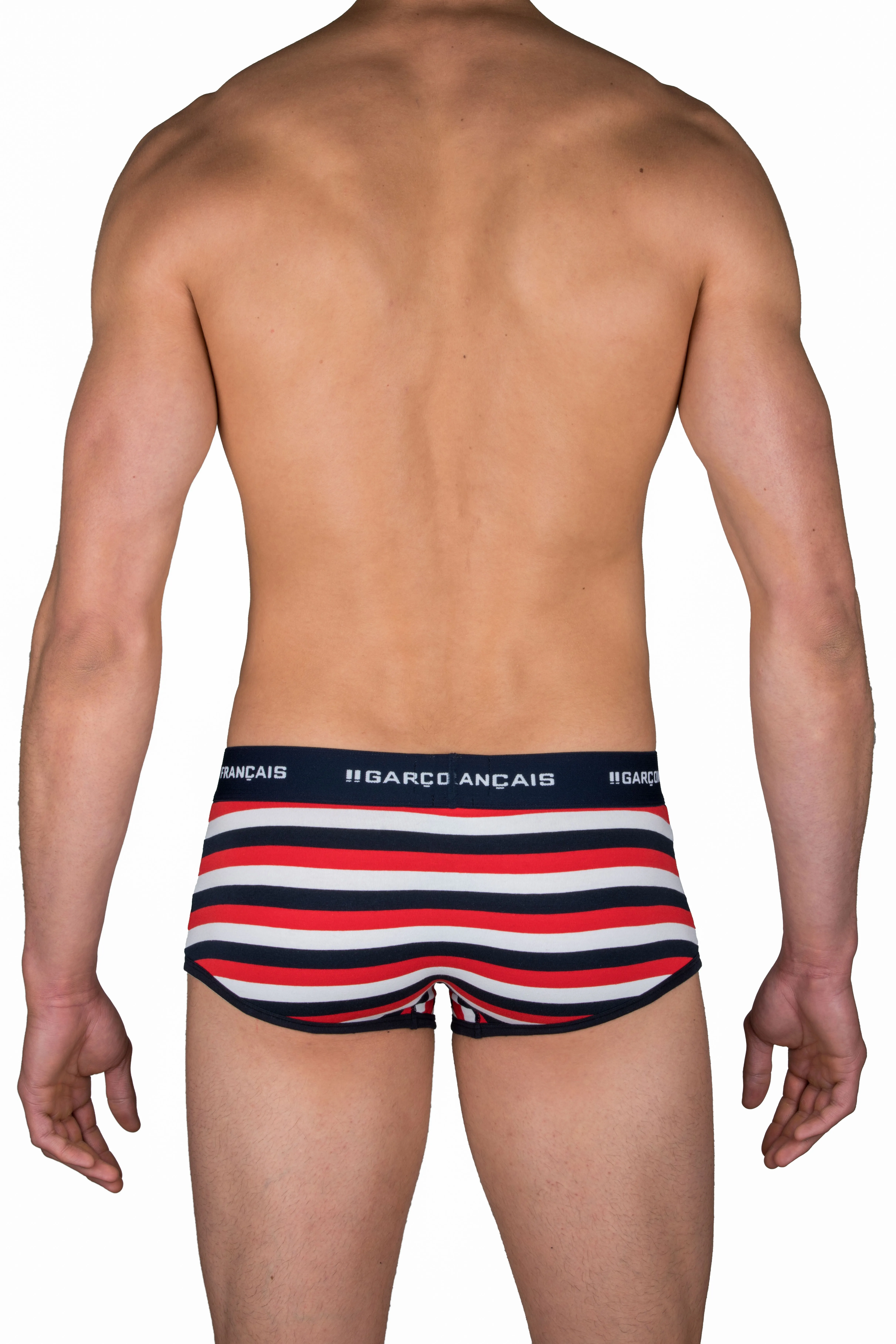 Le boxer rayures tricolores - Garçon Français : vente de sous vêtem...