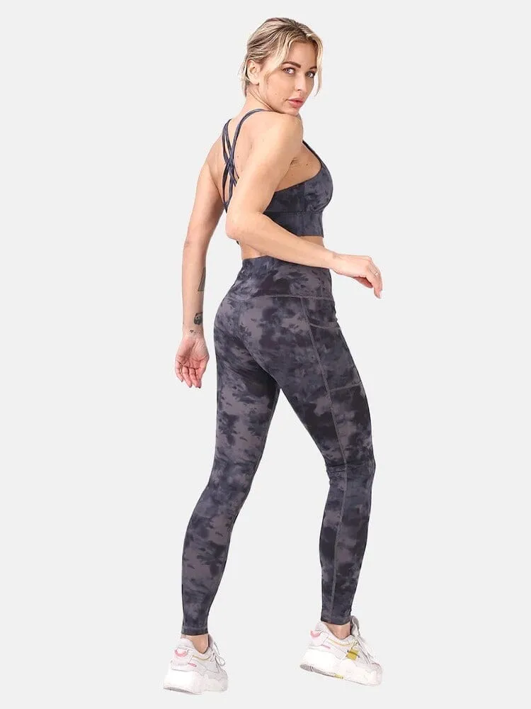 Legging Sport Poches Imprimé