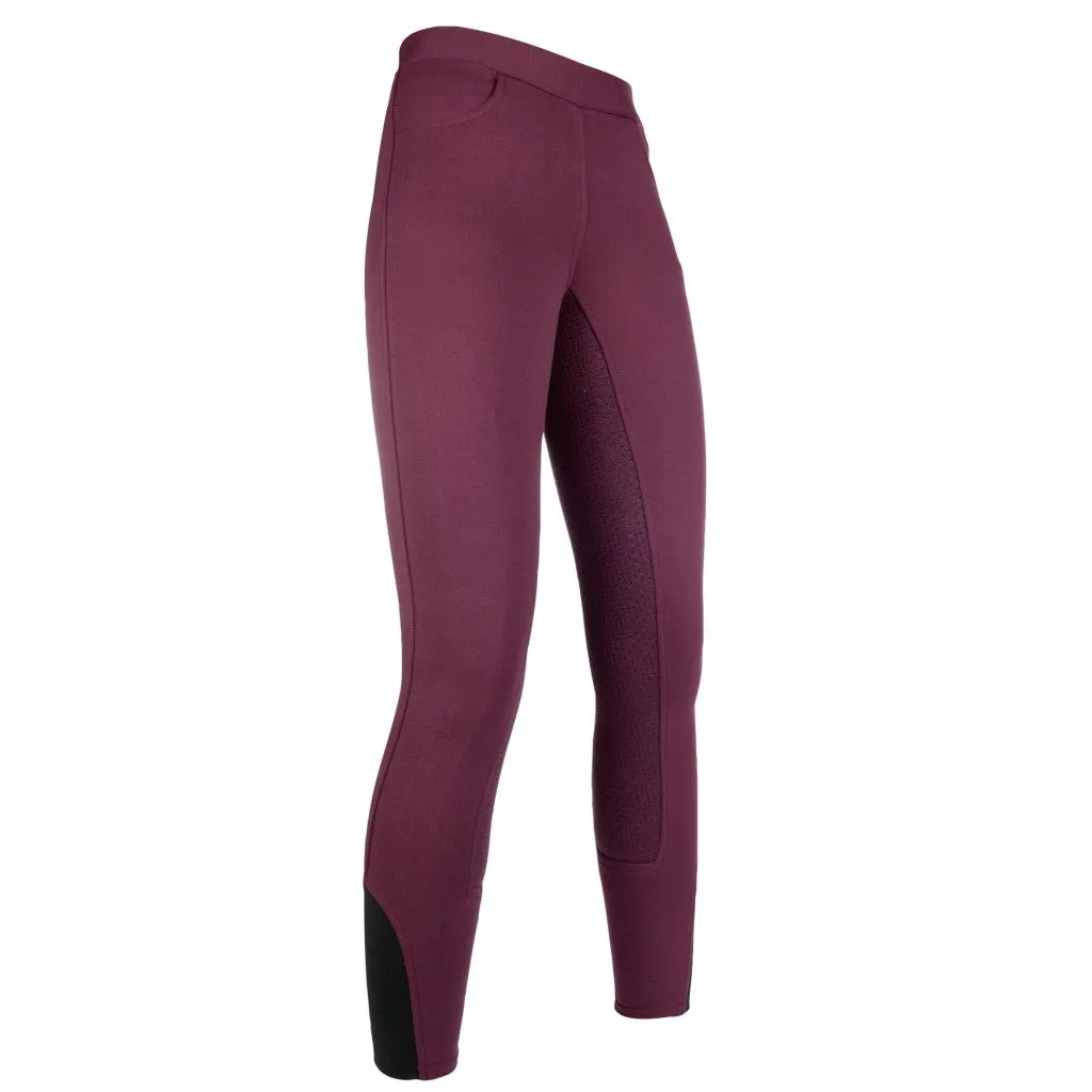 Legging équitation femme HKM Yvi full grip