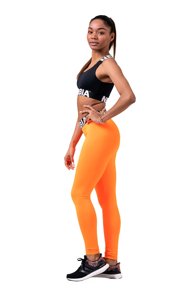 Leggings pour femme Nebbia Hero Scrunch Butt leggings 528 orange M