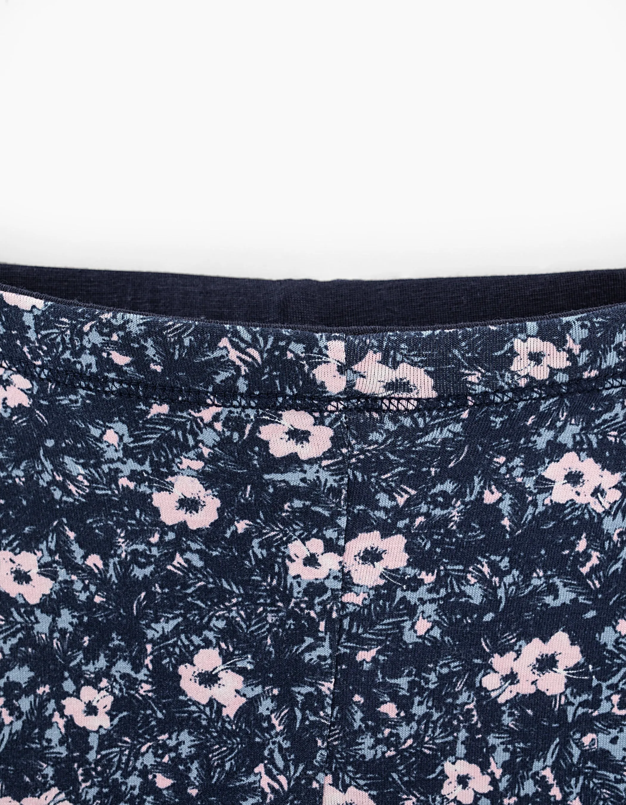 Leggings réversible navy et imprimé fleurs bébé fille