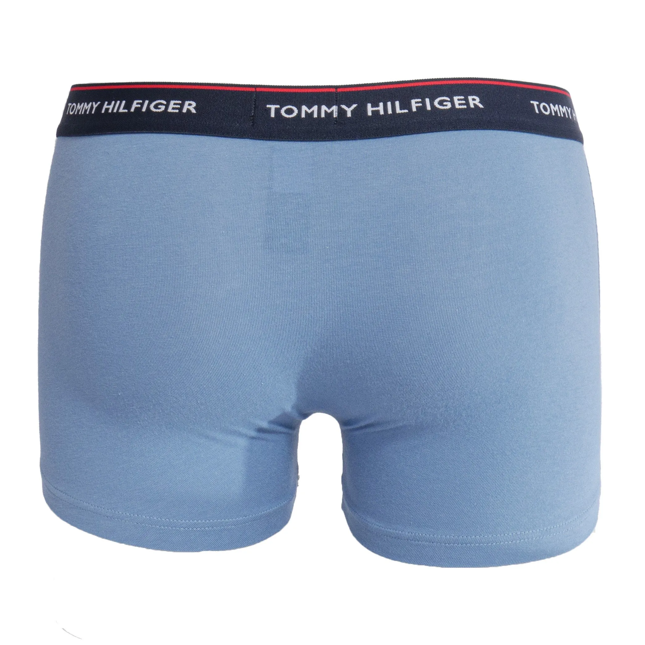 Lot de 3 boxers en coton extensible - navy, bleu et rouge - Tommy H...