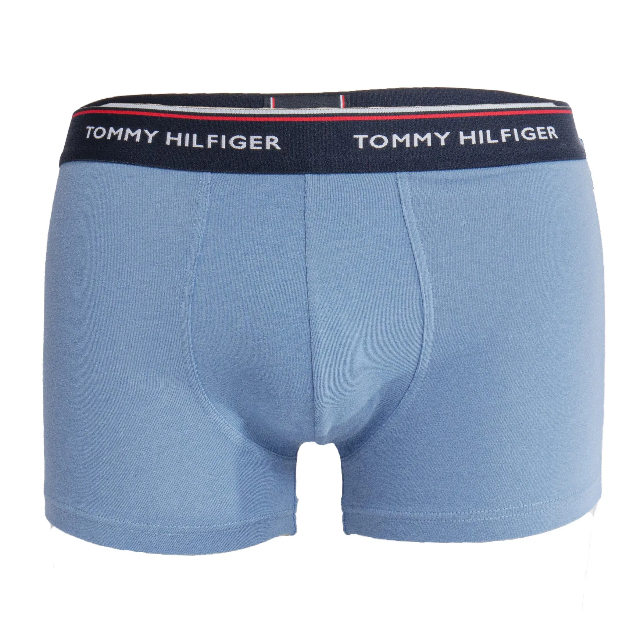 Lot de 3 boxers en coton extensible - navy, bleu et rouge - Tommy H...