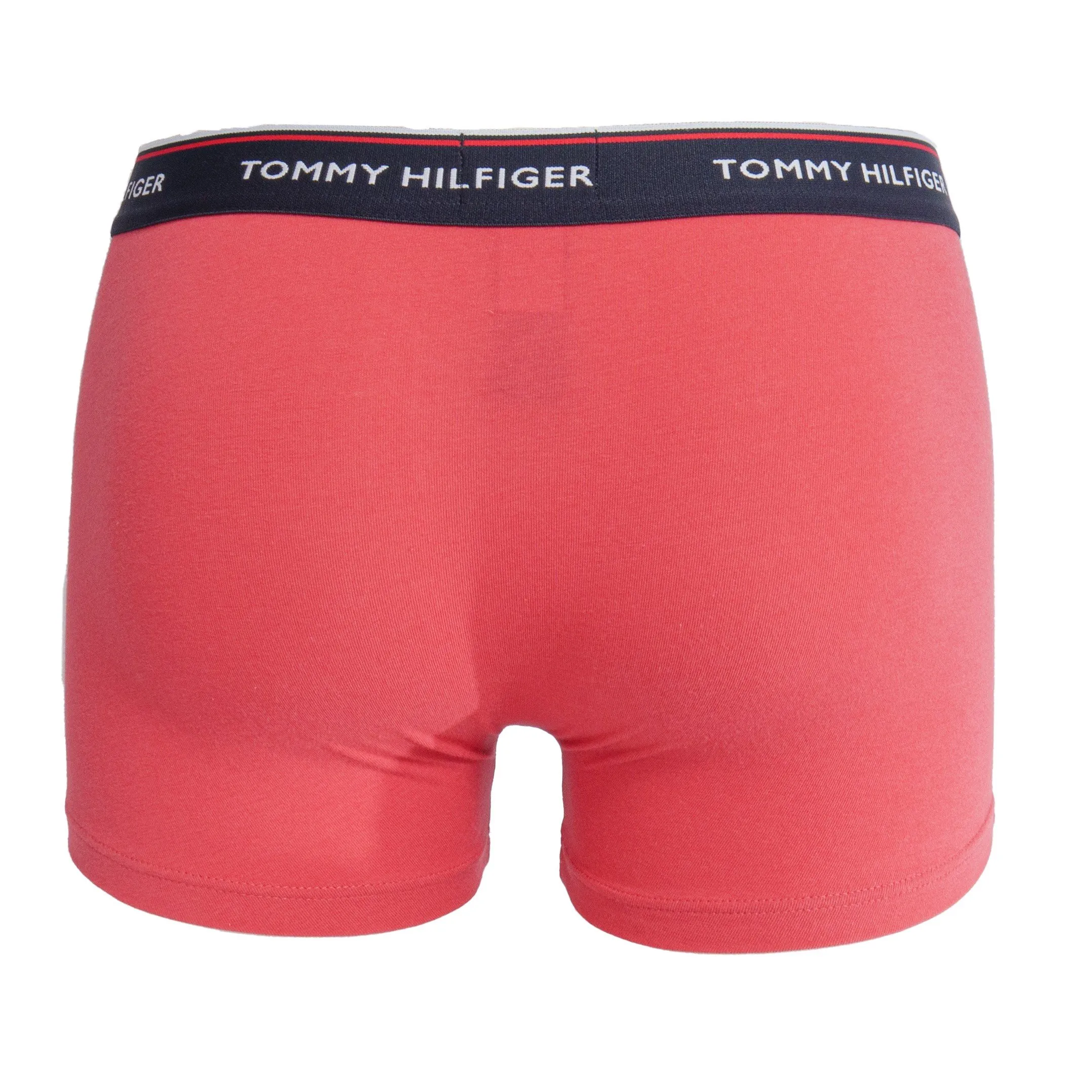 Lot de 3 boxers en coton extensible - navy, bleu et rouge - Tommy H...