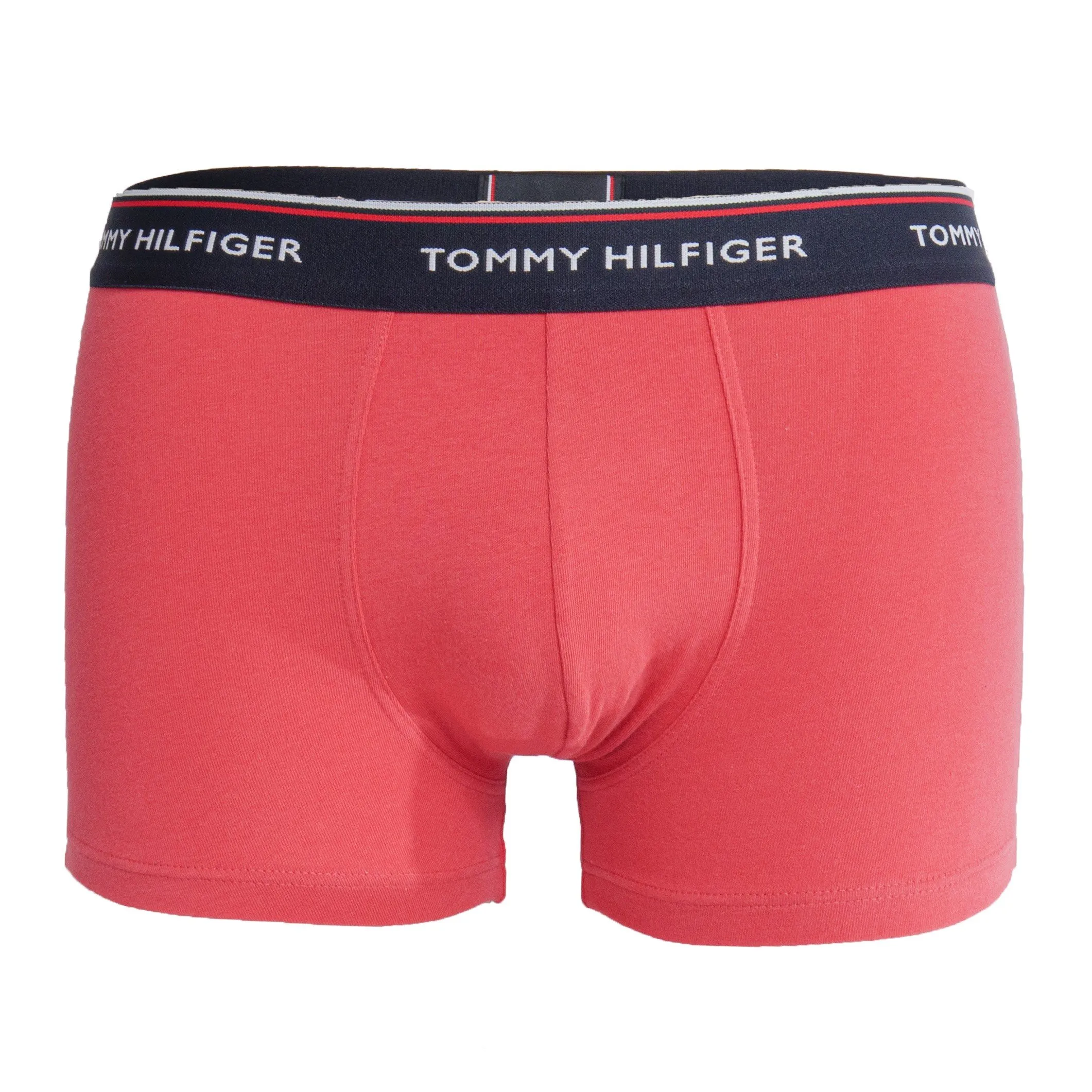 Lot de 3 boxers en coton extensible - navy, bleu et rouge - Tommy H...