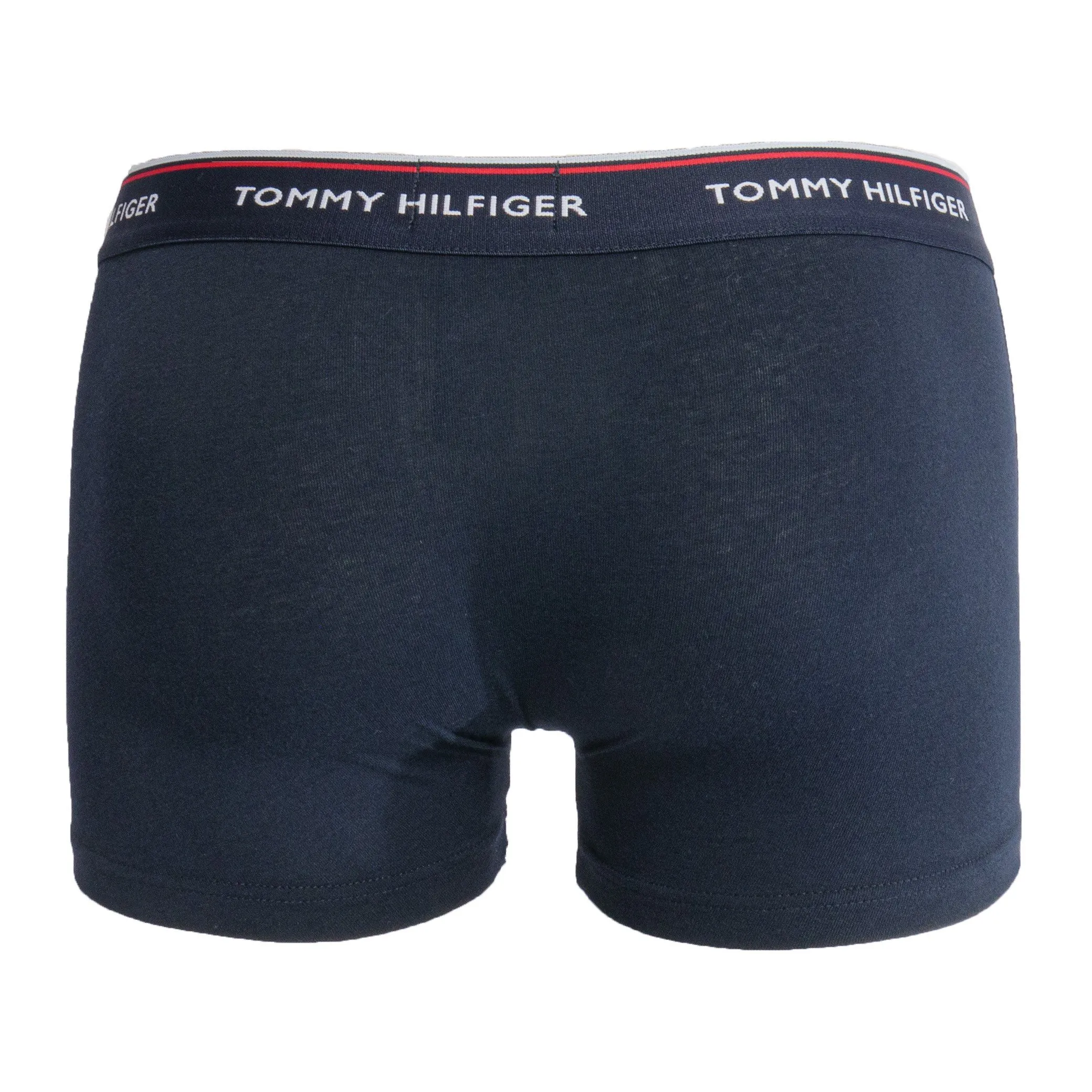 Lot de 3 boxers en coton extensible - navy, bleu et rouge - Tommy H...