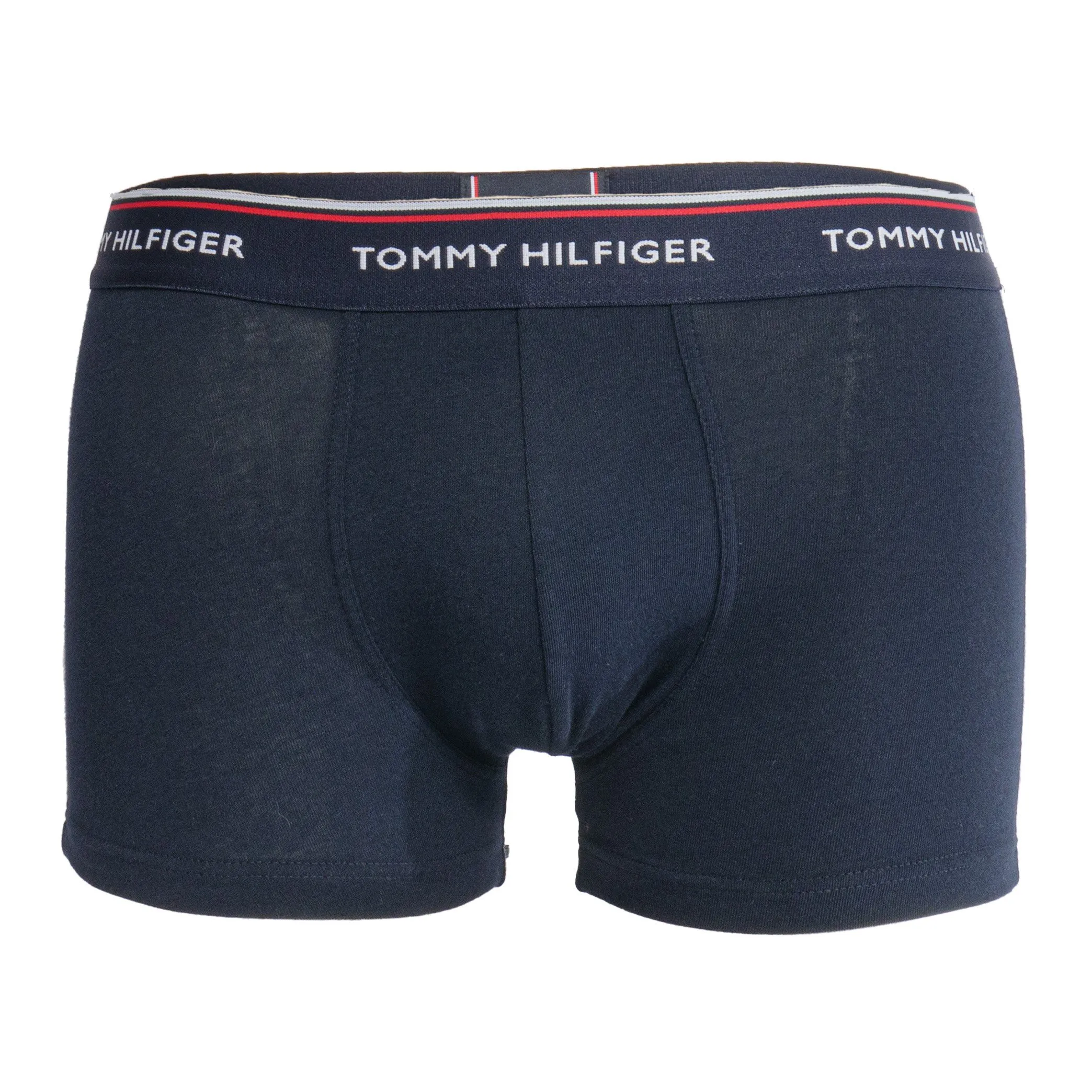 Lot de 3 boxers en coton extensible - navy, bleu et rouge - Tommy H...