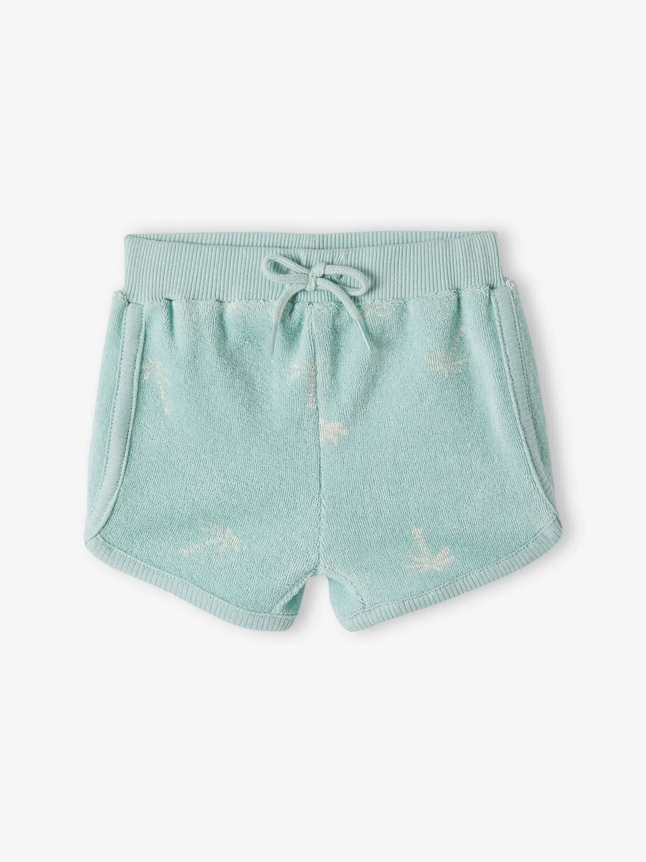 Lot de 4 shorts en éponge naissance bleu chambray - Vertbaudet