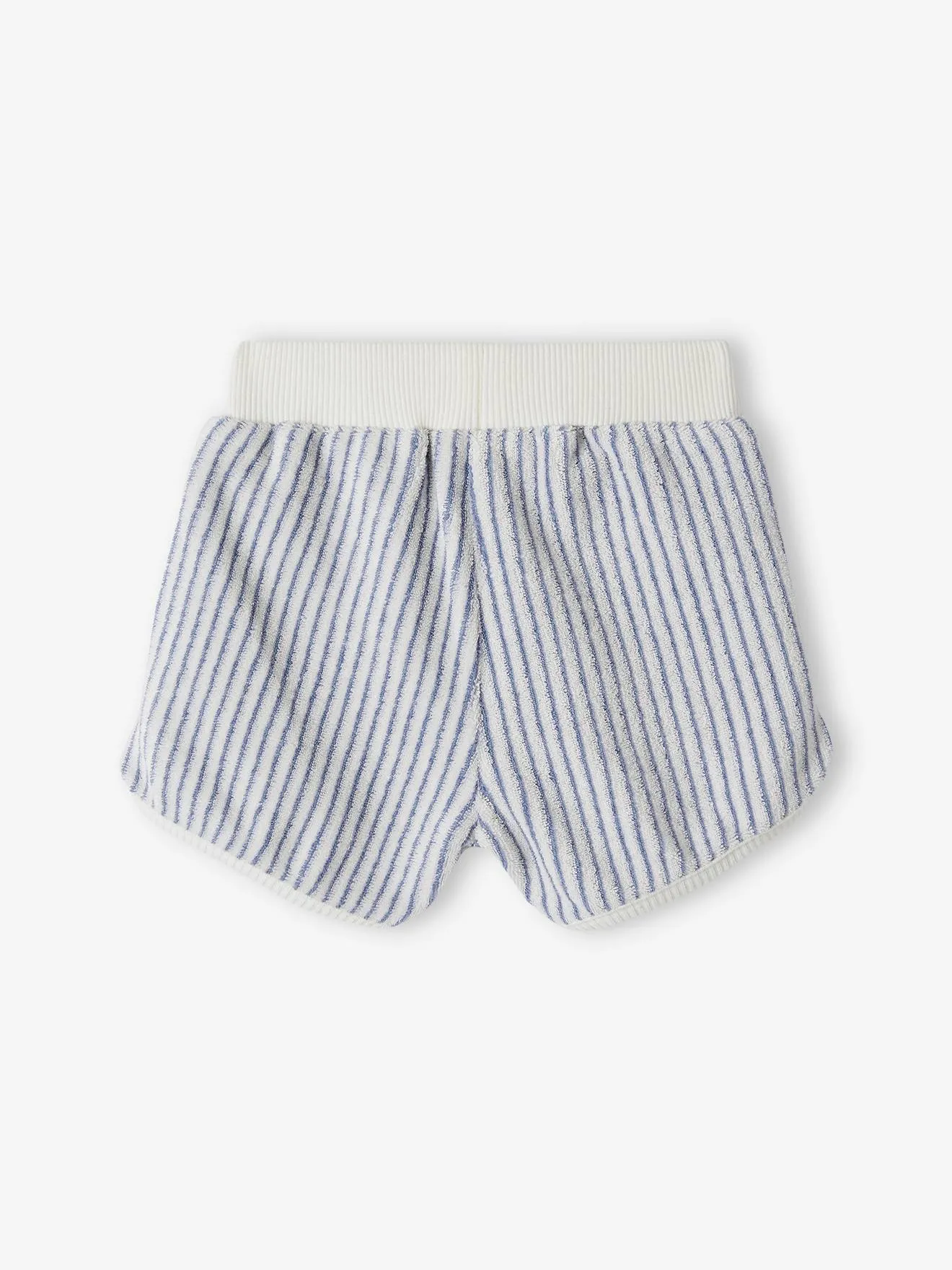 Lot de 4 shorts en éponge naissance bleu chambray - Vertbaudet