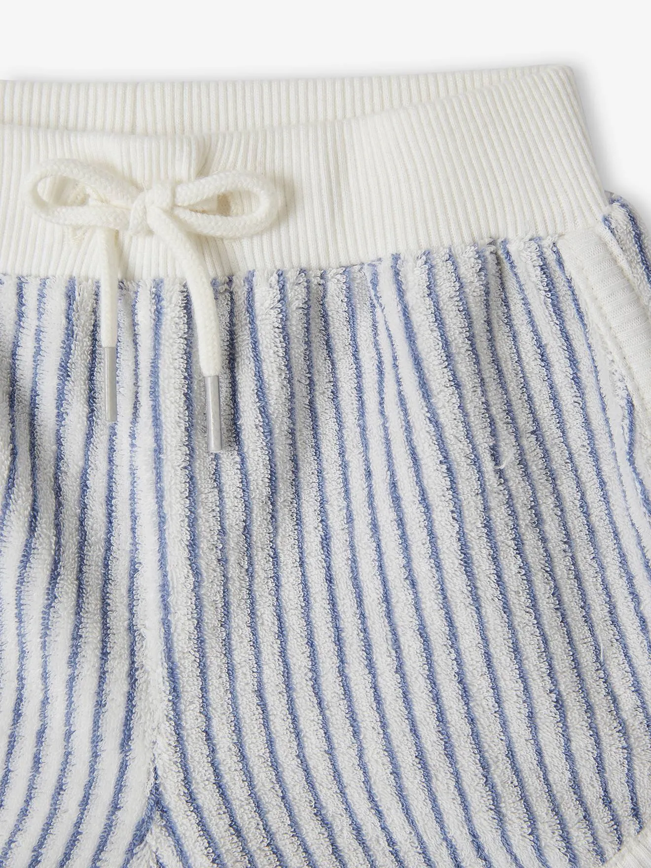 Lot de 4 shorts en éponge naissance bleu chambray - Vertbaudet