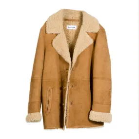 MANTEAU 37 CAMEL SHEEP LEATHER