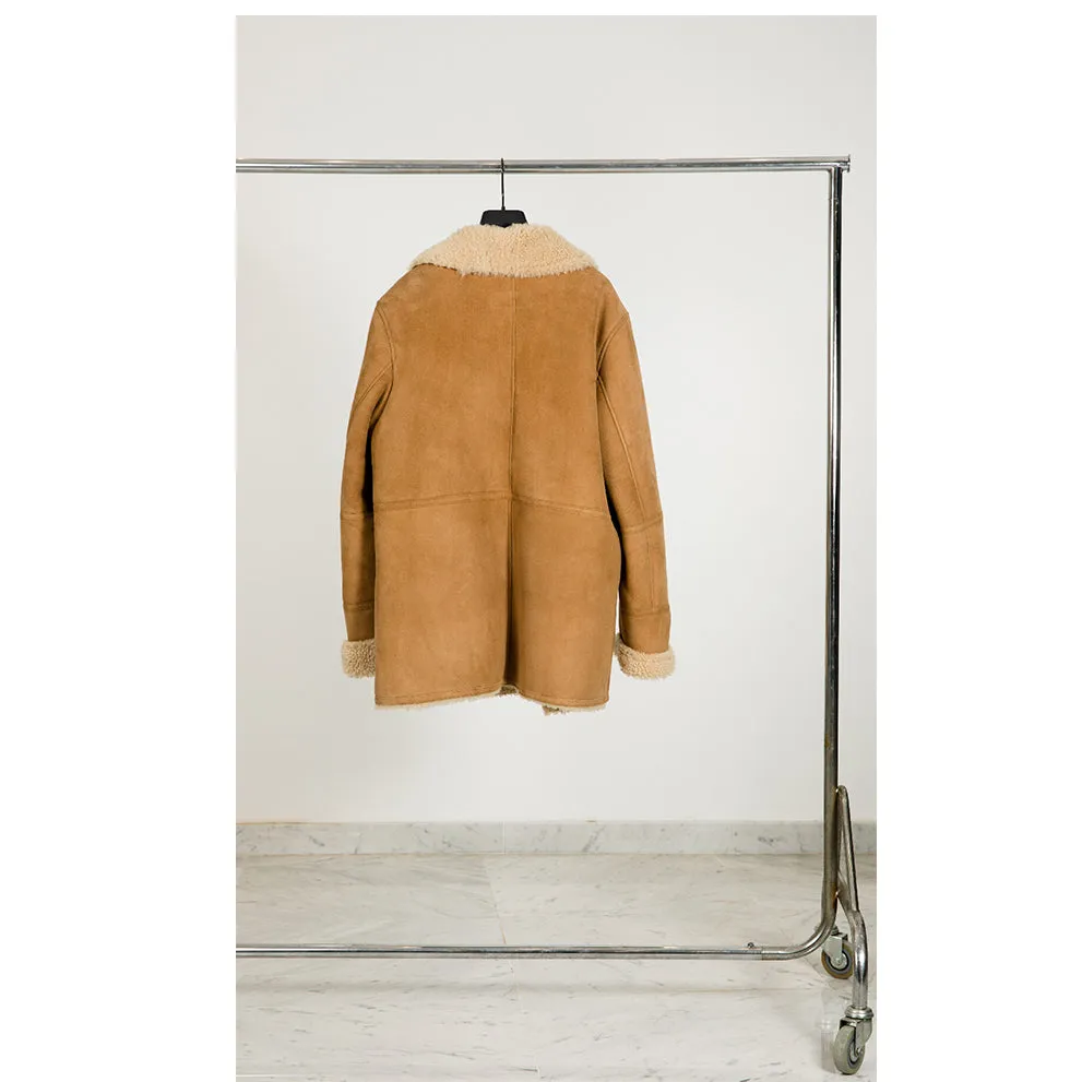 MANTEAU 37 CAMEL SHEEP LEATHER