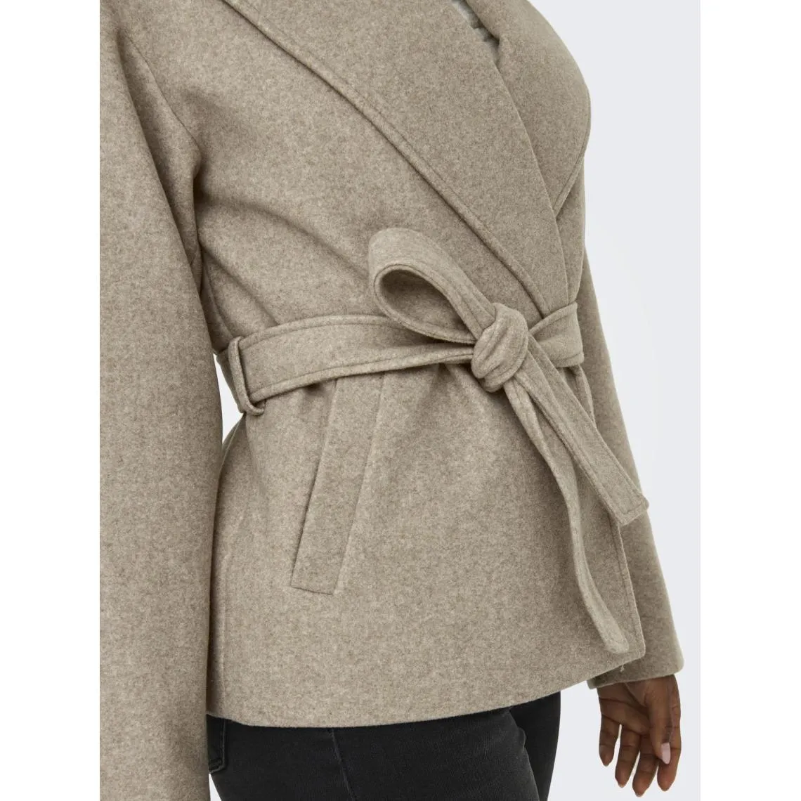 Manteau col à revers col à revers gris moyen Ruby beige | 3 Suisses