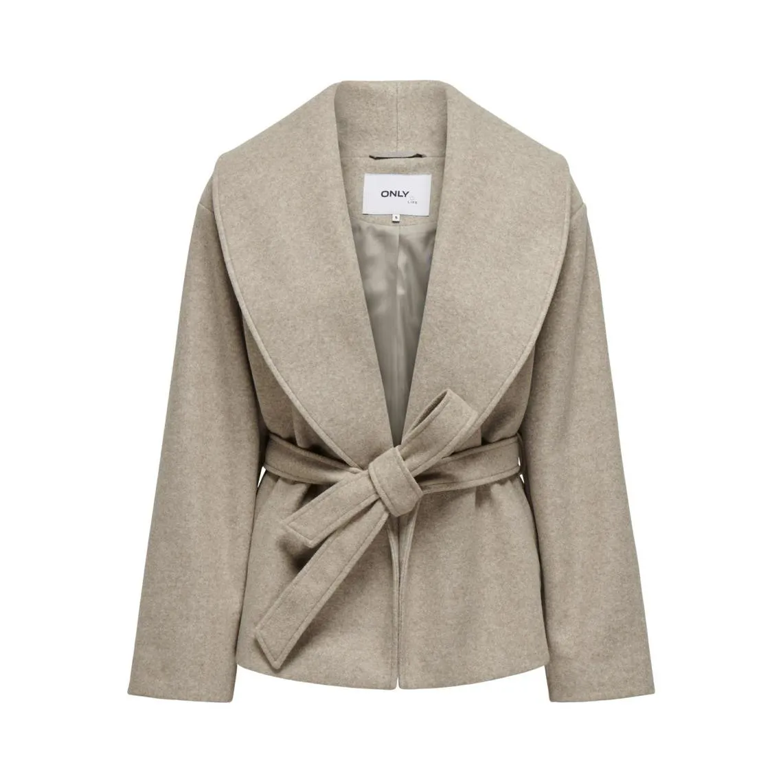 Manteau col à revers col à revers gris moyen Ruby beige | 3 Suisses