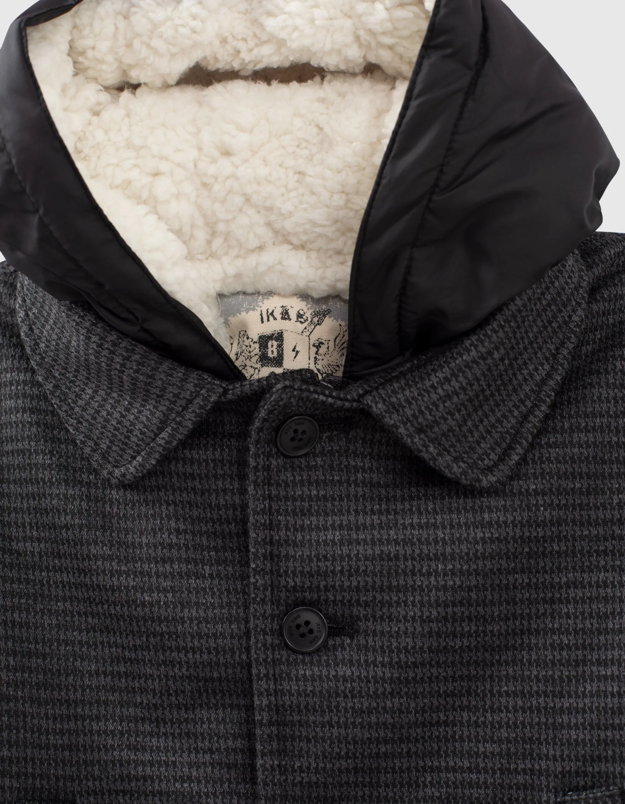 Manteau gris carreaux avec parmenture bébé garçon