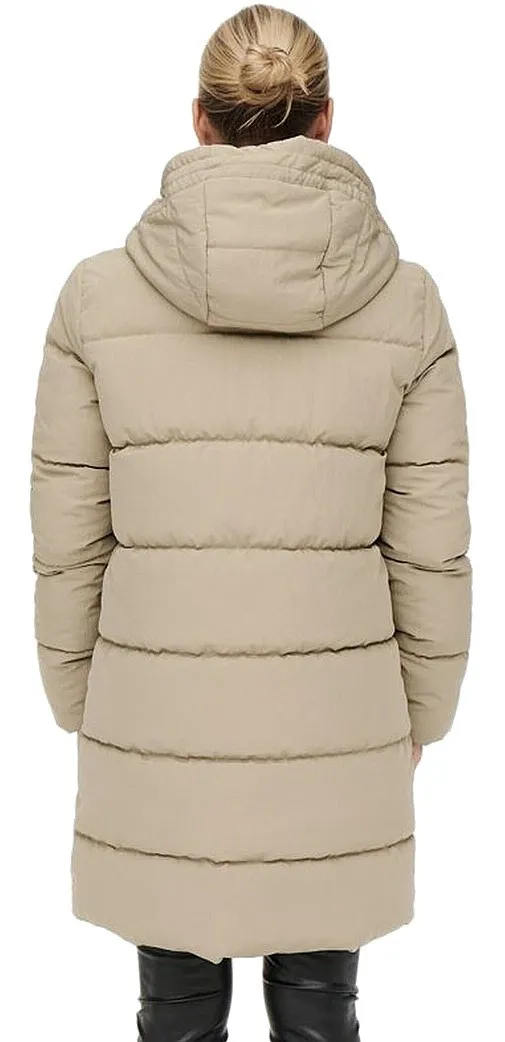 manteau ONLY Dolly Long Puffer - Crockery - women´s