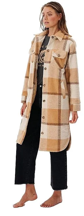 manteau Rip Curl Breeze Check - Camel - women´s