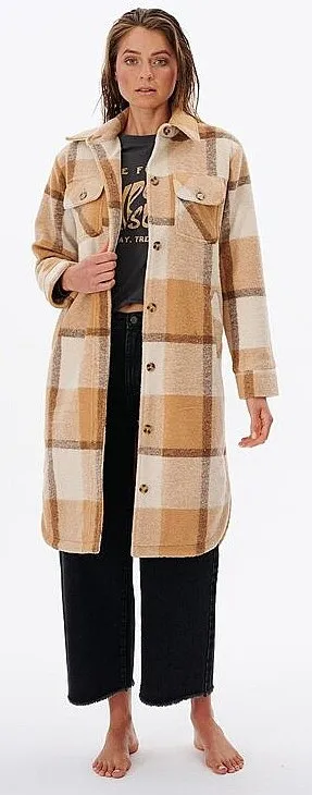 manteau Rip Curl Breeze Check - Camel - women´s