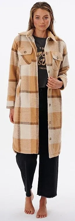 manteau Rip Curl Breeze Check - Camel - women´s