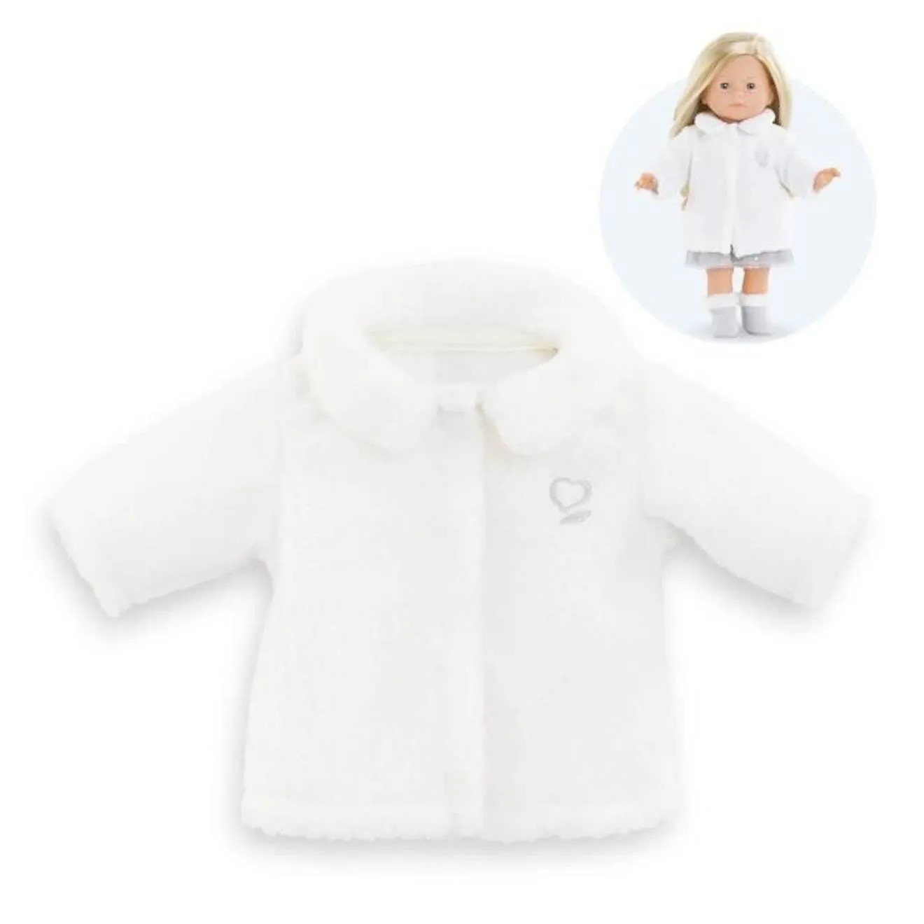 Manteau Soir De Fête - COROLLE - Vêtement pour poupée de 36 cm - Blanc - Mixte - A partir de 4 ans blanc - Corolle