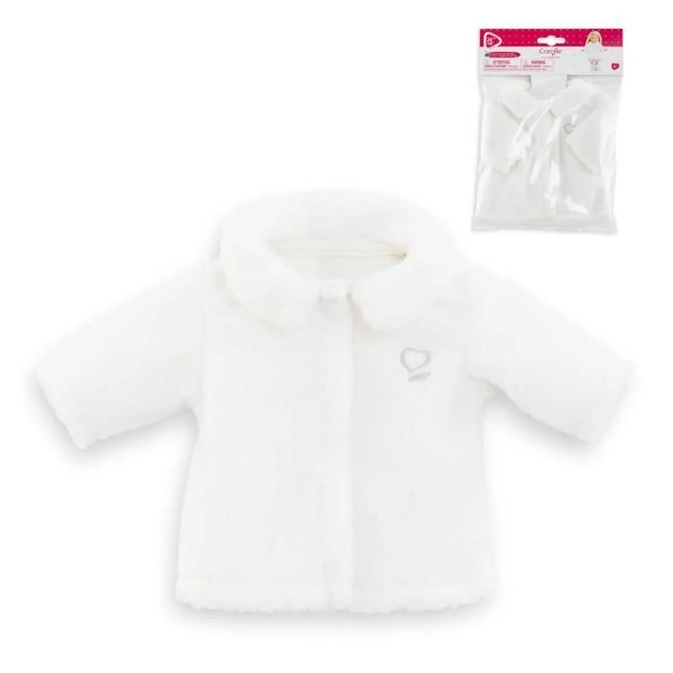 Manteau Soir De Fête - COROLLE - Vêtement pour poupée de 36 cm - Blanc - Mixte - A partir de 4 ans blanc - Corolle