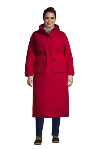 Manteau Stadium Squall Imperméable Isolant à Capuche, Femme Grande Taille