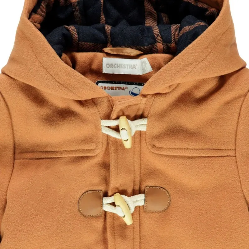 Manteau style duffle coat à capuche bébé garçon