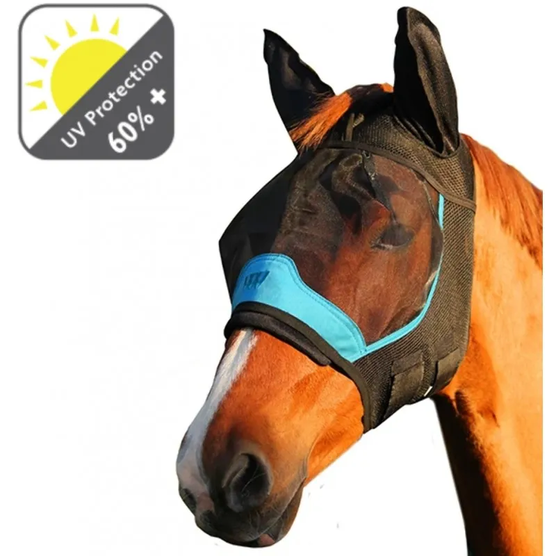 Masque anti-mouche anti-uv cheval avec oreilles Woof Wear - Equestra