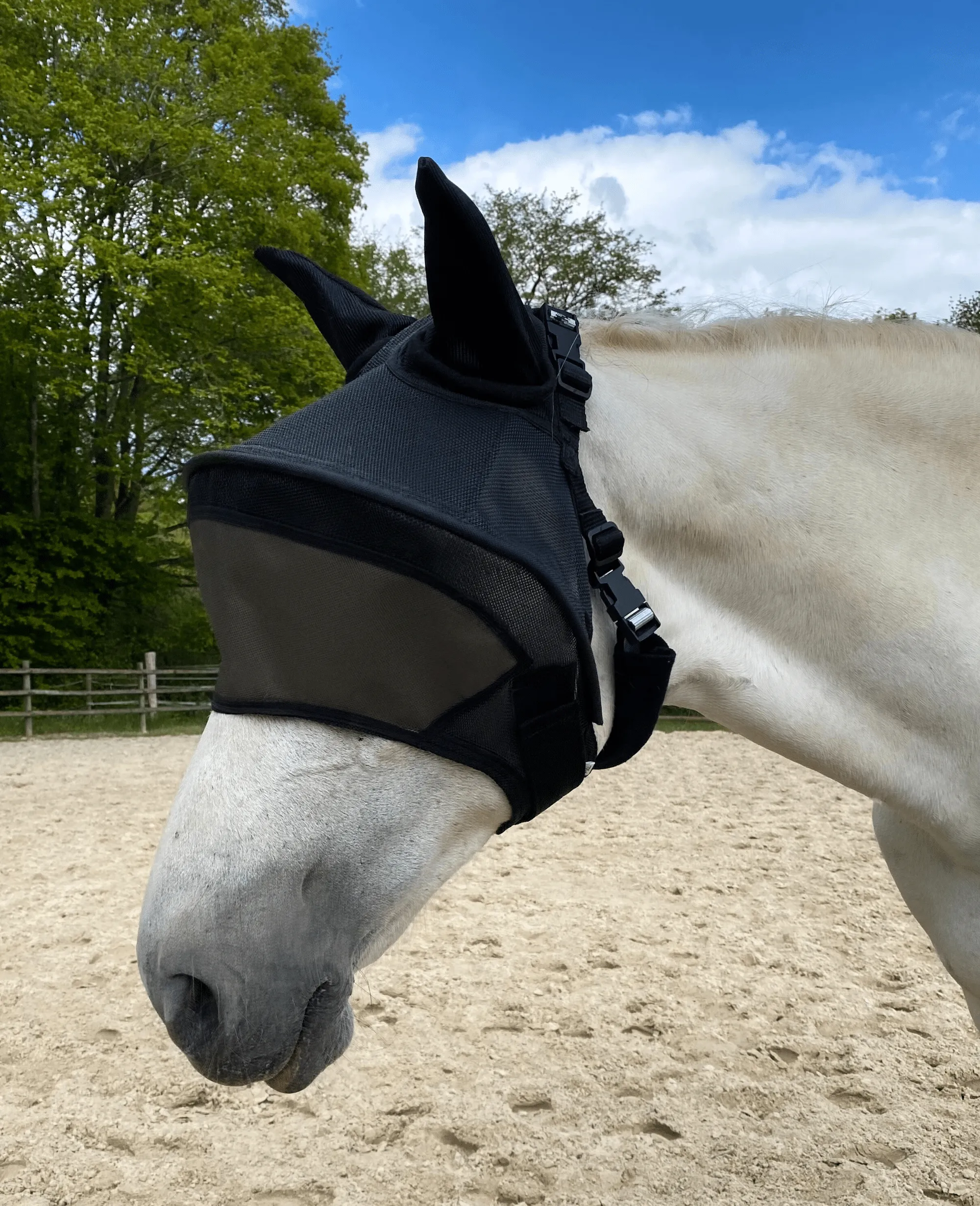 Masque Arso Equivizor 90% anti-UV avec arceau et cache-oreilles